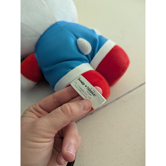 Hello Kitty Sanrio x Tanaka Farms Strawberry Farmer, 2017 Standing Plush, 10" - Picture 12 of 12